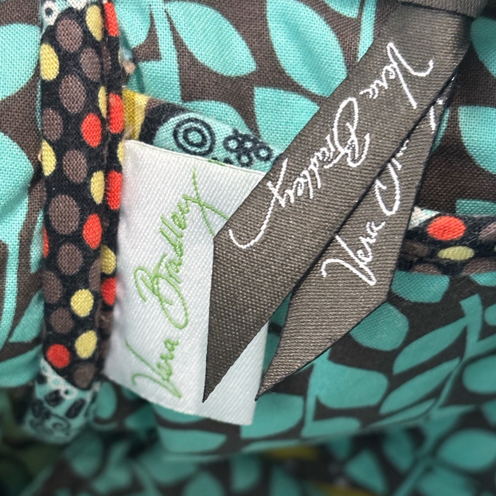 VERA BRADLEY Turn Lock Satchel Flower Shower Retired Quilted Cotton Bag - Picture 13 of 13